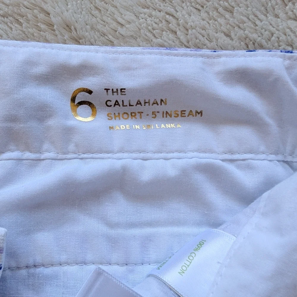 Lilly Pulitzer The Callahan 5" Shorts- Lilac Verben Rock The Dock Print - Picture 5 of 5